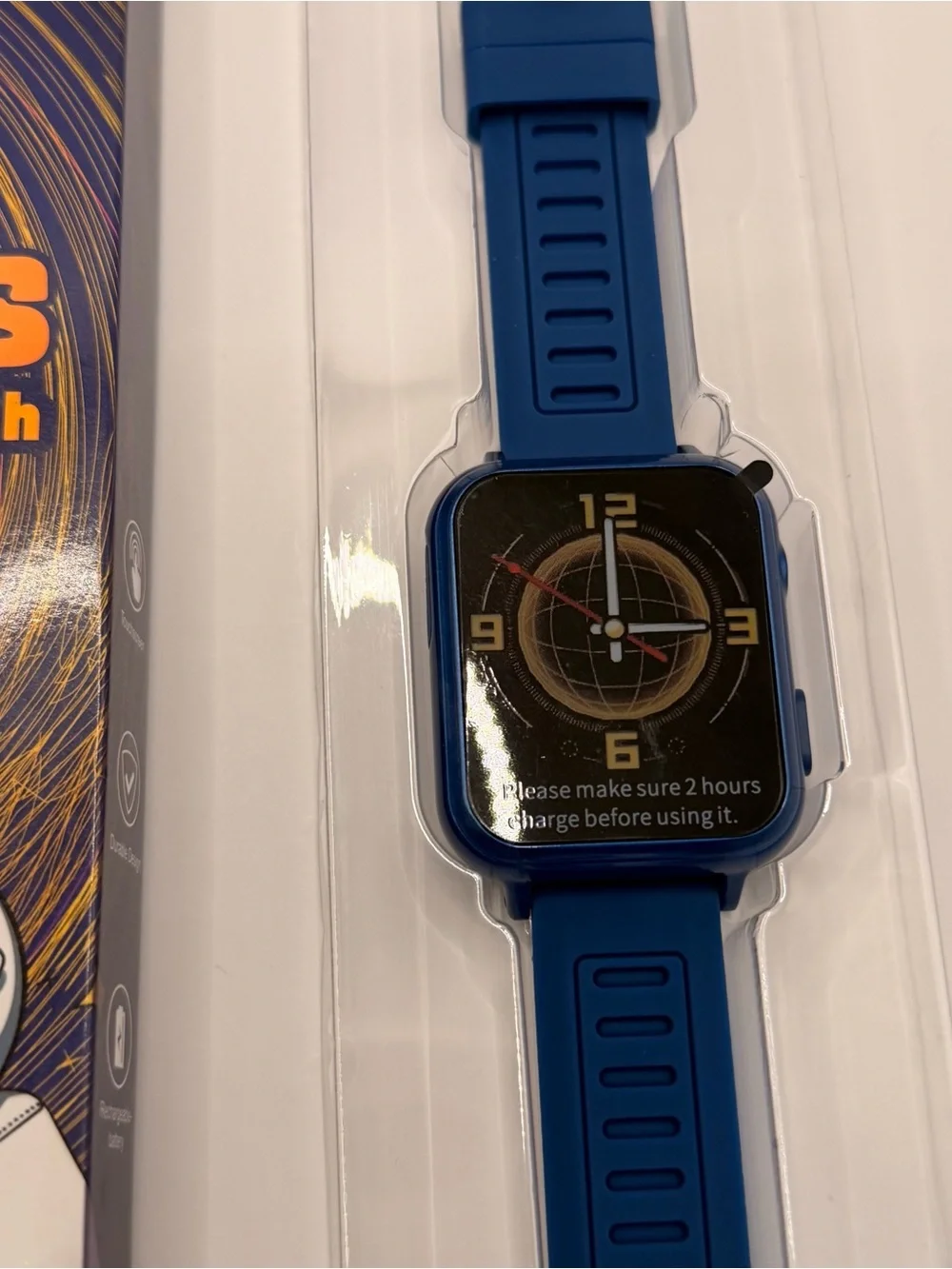 Kids Smart Watch, Full Set, New, Blue, Charger Included